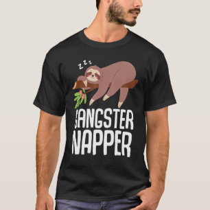 Gangster Napper Sloth Sleeping T-Shirt
