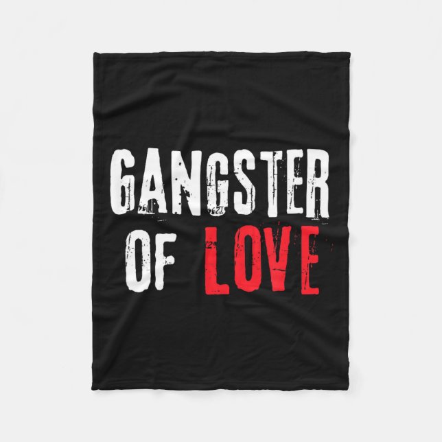 Gangster Of Love Valentines Day Festive Gift  Fleece Blanket (Front)