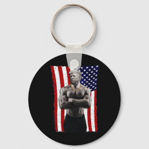 Gangster Pro Donald Trump Tattoo Republican Americ Key Ring