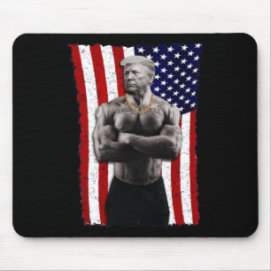 Gangster Pro Donald Trump Tattoo Republican Americ Mouse Mat