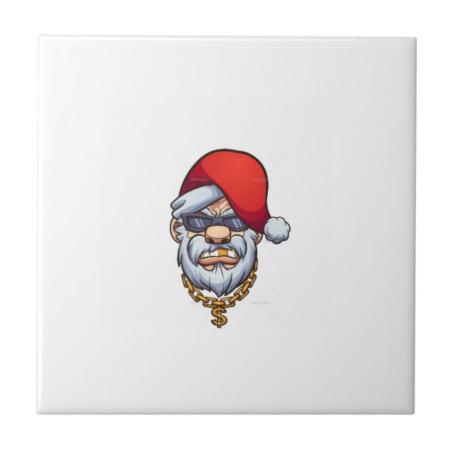 Gangster santa claus decorative tiles (Front)