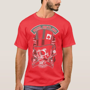 Gangster Skull Outlaw Poker Player - Skeleton T-Sh T-Shirt