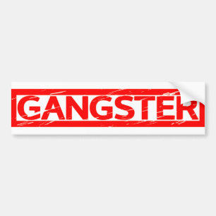 Gangster Stamp Bumper Sticker