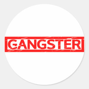 Gangster Stamp Classic Round Sticker