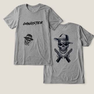 gangster T-Shirt design,  Tri-Blend Shirt