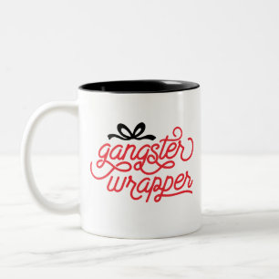 Gangster Wrapper Christmas Two-Tone Coffee Mug