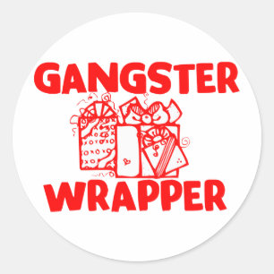 Gangster Wrapper Classic Round Sticker