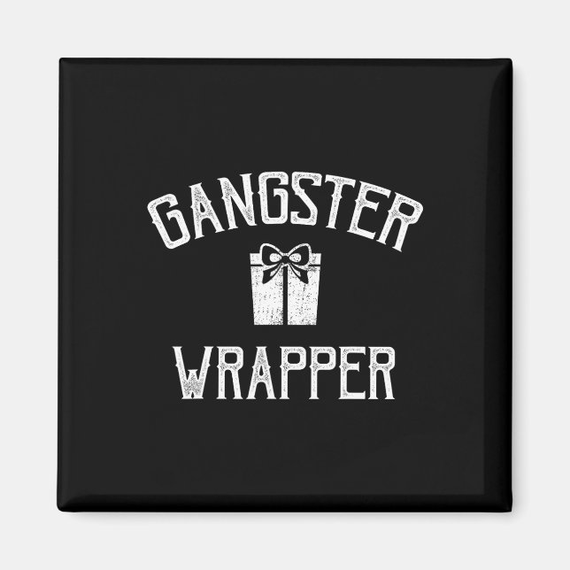 Gangster Wrapper Rapper Christmas  Magnet (Front)