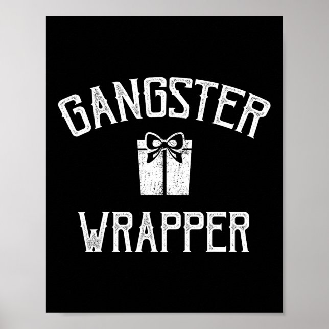 Gangster Wrapper Rapper Christmas  Poster (Front)