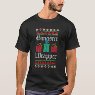 Gangster Wrapper Ugly Christmas Sweater Funny Pun