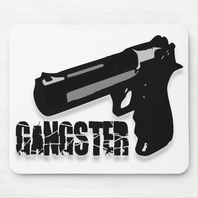 Gangsters Gun Mouse Mat (Front)