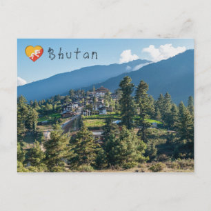 Gangtey Goemba Buddhist monastery , central Bhutan Postcard