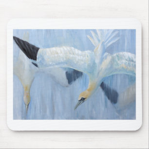 Gannets diving unique gifts for you mouse mat