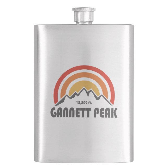 Gannett Peak Hip Flask (Front)