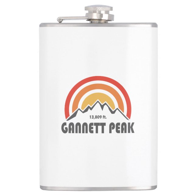 Gannett Peak Hip Flask (Front)