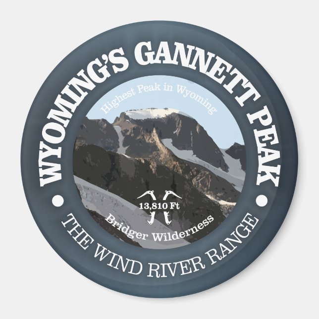 Gannett Peak Magnet (Front)