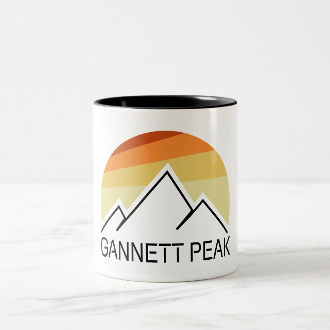 Gannett Peak Retro Two-Tone Coffee Mug (Center)