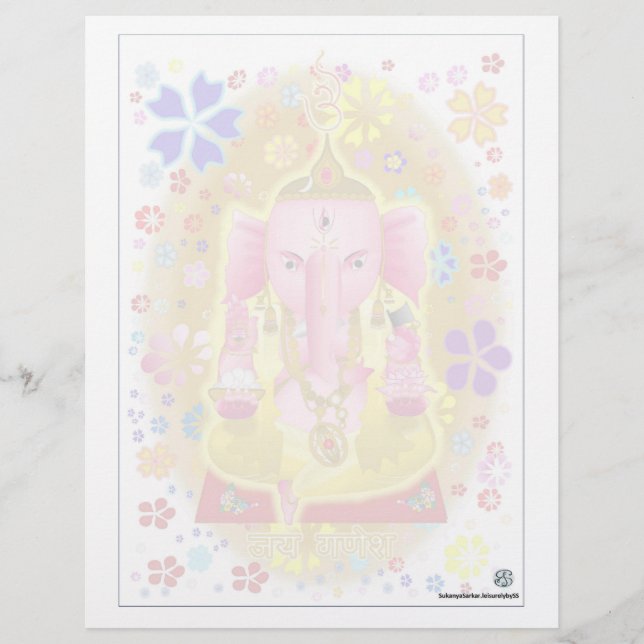 Ganpati Notepad Custom Letterhead (Front)