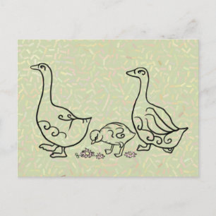 Gänsemarsch Postcard