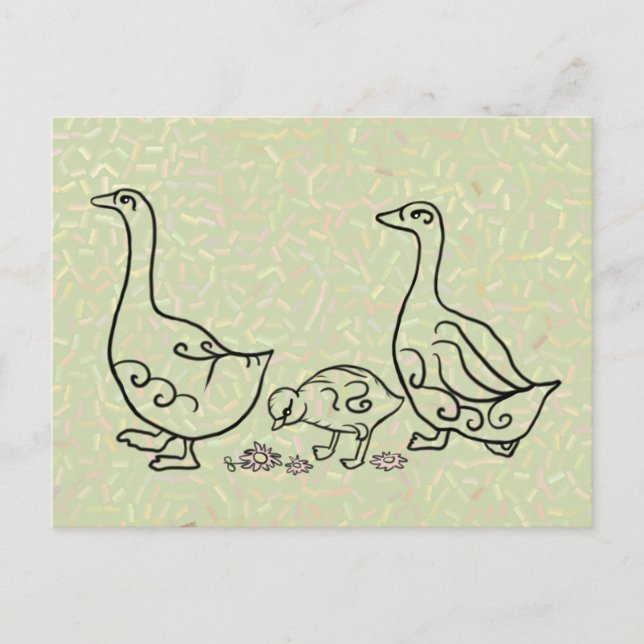 Gänsemarsch Postcard (Front)