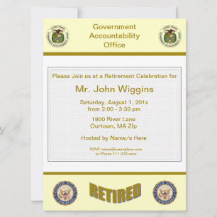 GAO Retirement Invitation