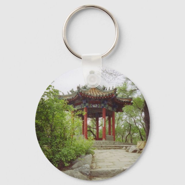 Gaozhan Temple -Pavilion- Keychain 2 (Front)