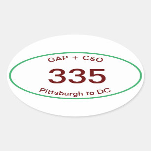 GAP + C&O Canal oval sticker