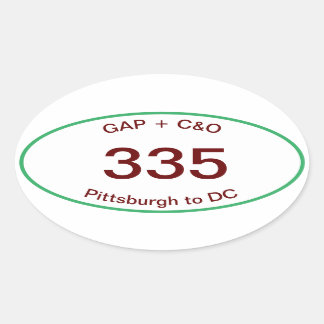 GAP + C&O Canal oval sticker
