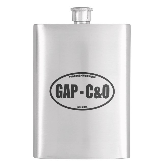 GAP - C&O Towpath Oval Hip Flask (Front)