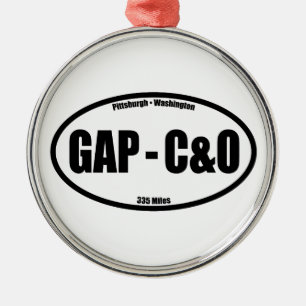 GAP - C&O Towpath Oval Metal Tree Decoration
