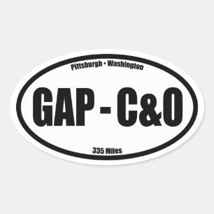 GAP - C&O Towpath Oval Oval Sticker