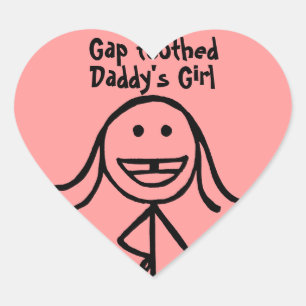 Gap toothed Daddy's Girl, Stickers