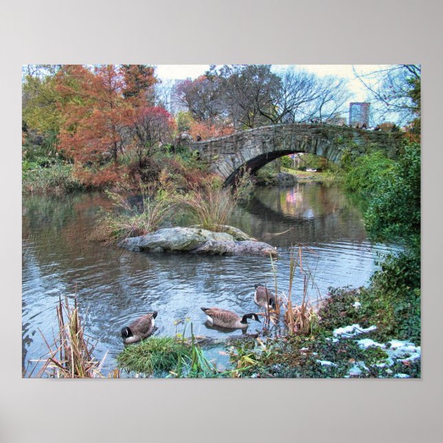 Gapstow Bridge Central Park New York City Poster (Front)