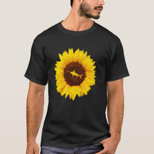 Gar For Women Men Garpike Fish Animal Sunflower Lo T-Shirt