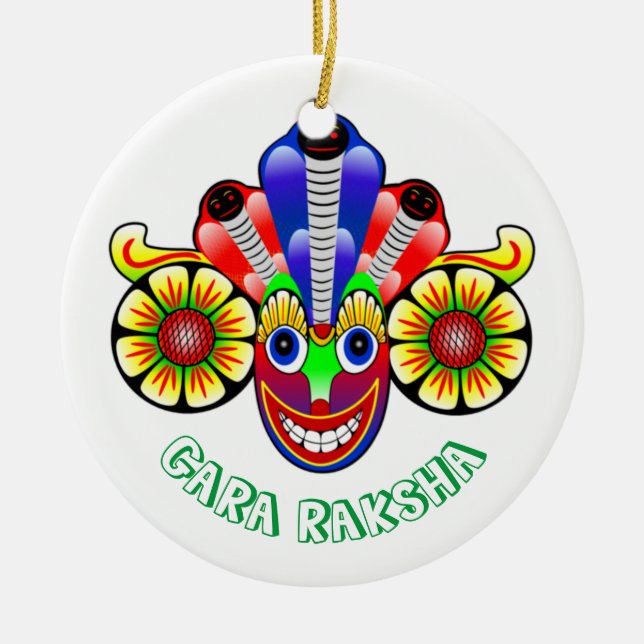 Gara Raksha Sri Lanka demon design   Ornament (Front)