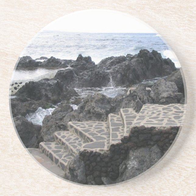 Garachico, Tenerife custom coaster (Front)