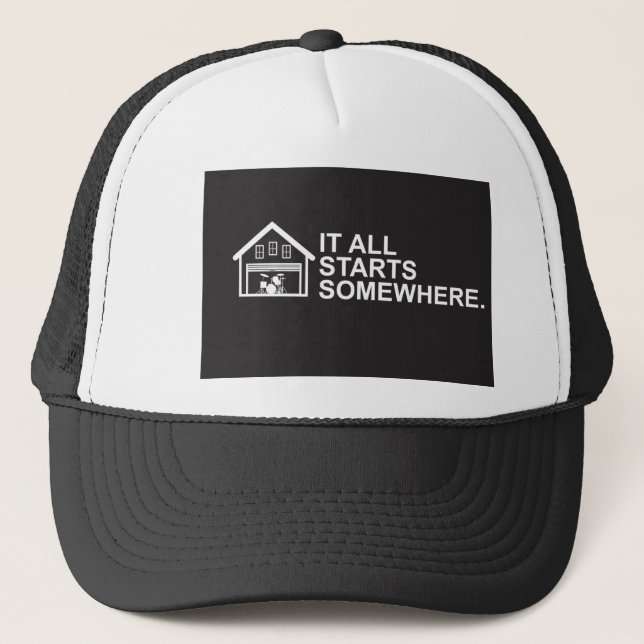 Garage Band Trucker Hat (Front)