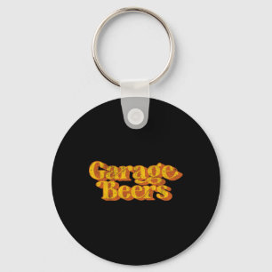 Garage Beers Beer Drinking Retro Funny Fathers Day Key Ring