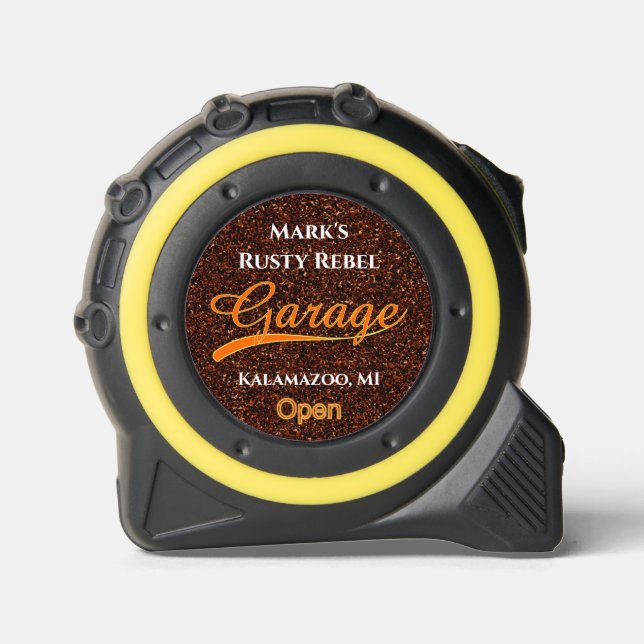Garage Clunkers Personalised Tape Measure 1 (Front)