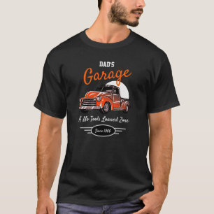 Garage Dad's Fifties Chevy Funny Slogan Orange T-Shirt