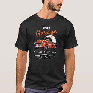 Garage Dad's Fifties Chevy Funny Slogan Orange T-Shirt