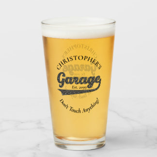 Garage Don't Touch Anything Drinkware Beer Pint  Glass