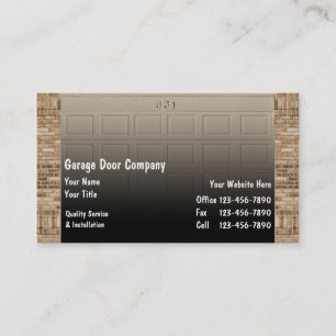 Garage Door Business Cards