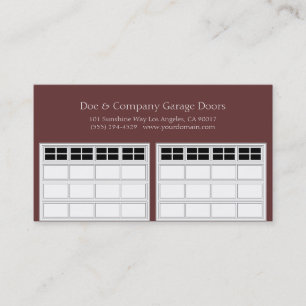 Garage Door Company Business Card