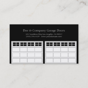 Garage Door Company/Classic Black Business Card
