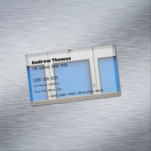 Garage Door Magnetic Business Card