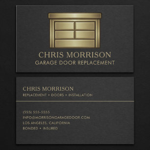 Garage Door Replacement Business Card