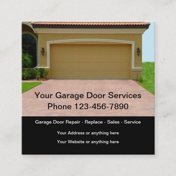 Garage Door Business Cards Zazzle UK