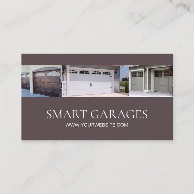 Garage Doors Installation & Services Business Card (Front)