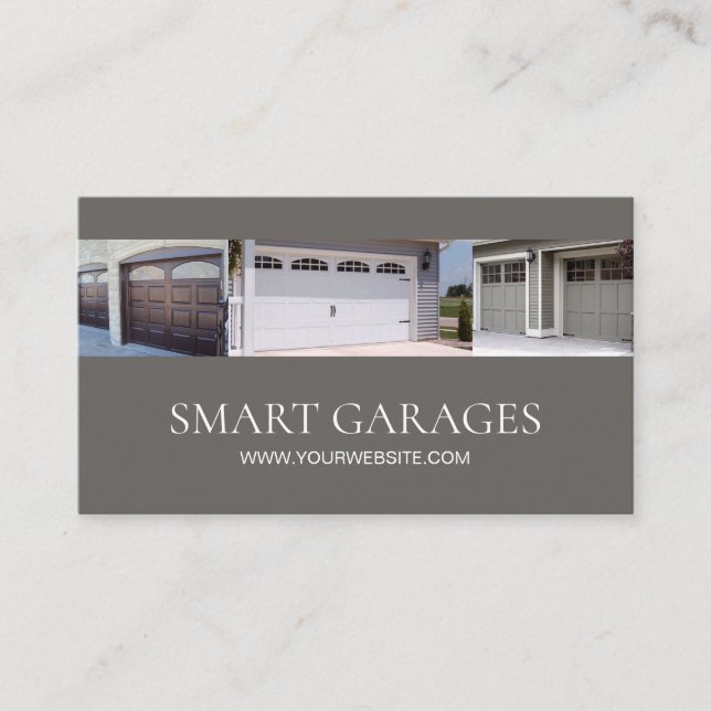 Garage Doors Installation & Services Business Card (Front)